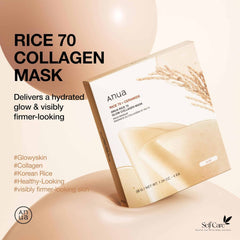 Anua Rice 70 Glow Collagen Mask  38g