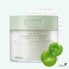 celimax Ji Woo Gae Cica BHA Blemish Toner Pad (60pads)