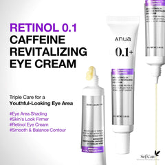 Anua Retinol 0.1 Caffeine Revitalizing Eye Cream