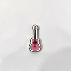 Luxury Enamel Metal Brooches Strong 3M Sticker (Guitar)