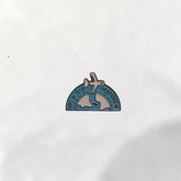 Luxury Enamel Metal Brooches Strong 3M Sticker (Dubai Skyline)
