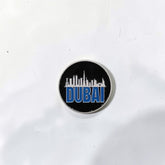 Luxury Enamel Metal Brooches Strong 3M Sticker (Dubai Skyline)