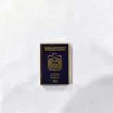 Luxury Enamel Metal Brooches Strong 3M Sticker (UAE Passport)