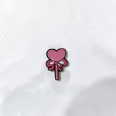 Luxury Enamel Metal Brooches Strong 3M Sticker (Heart Lollipop)