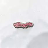 Luxury Enamel Metal Brooches Strong 3M Sticker (Cherry Girl)