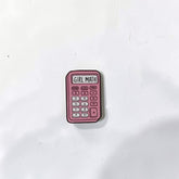 Luxury Enamel Metal Brooches Strong 3M Sticker (Call Me Calculator)