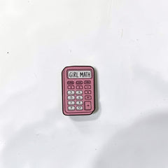 Luxury Enamel Metal Brooches Strong 3M Sticker (Call Me Calculator)