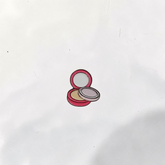 Luxury Enamel Metal Brooches Strong 3M Sticker (Compact Mirror)