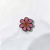Luxury Enamel Metal Brooches Strong 3M Sticker (Pink Flower)