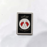 Luxury Enamel Metal Brooches Strong 3M Sticker (Abu Dhabi Stamp)