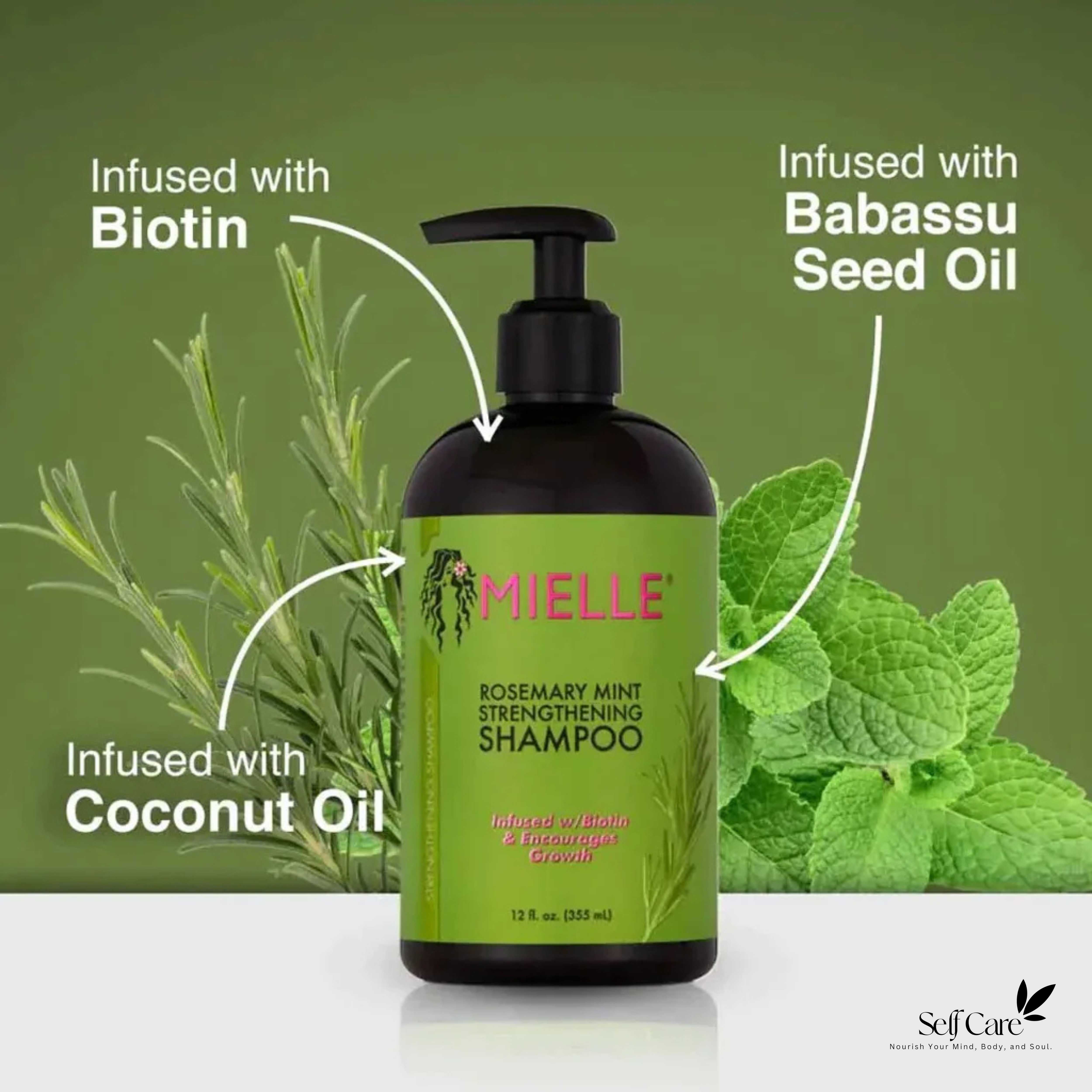 MIELLE ROSEMARY MINT SHAMPOO 355ML