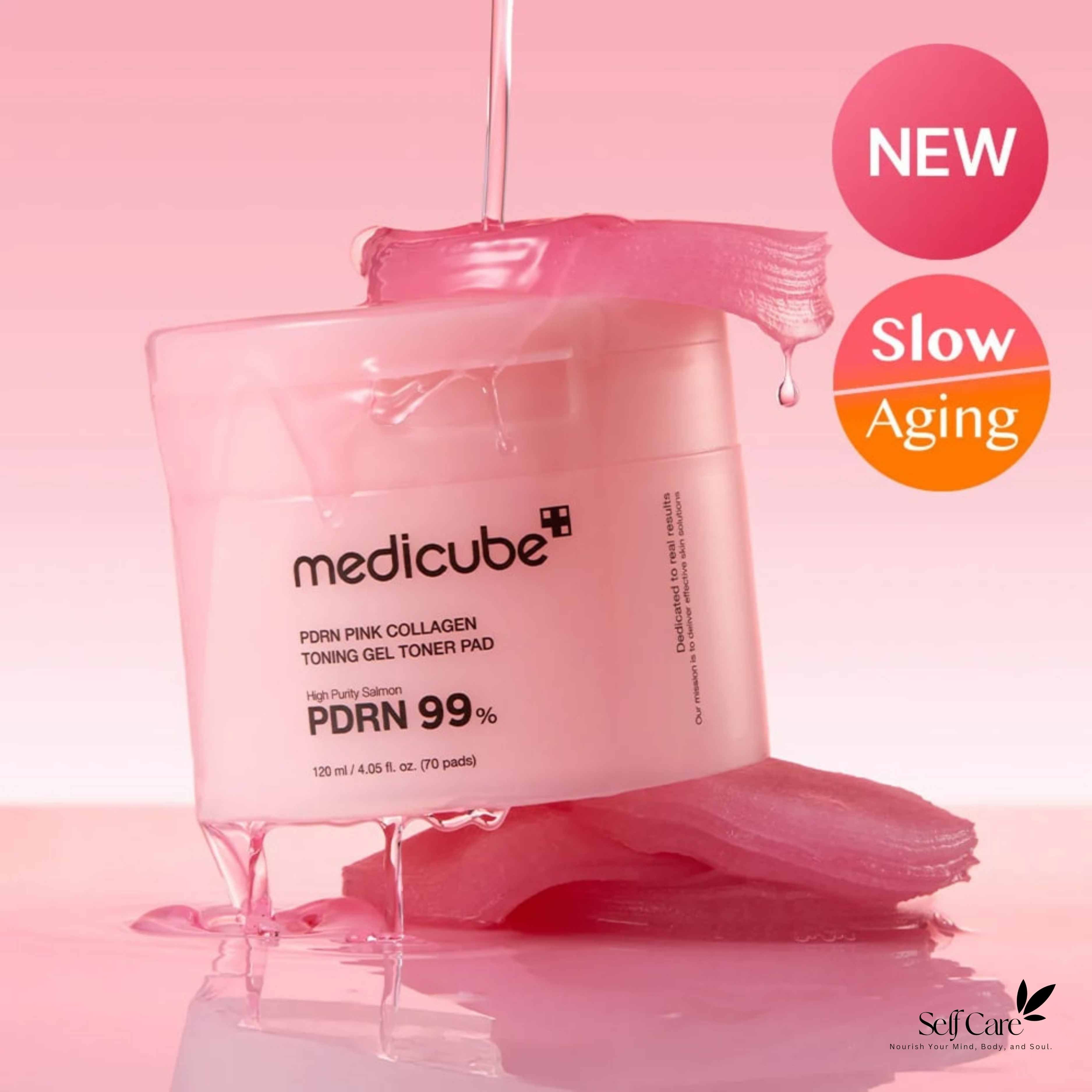Medicube PDRN Pink Collagen Toning Gel Toner Pad 120ml