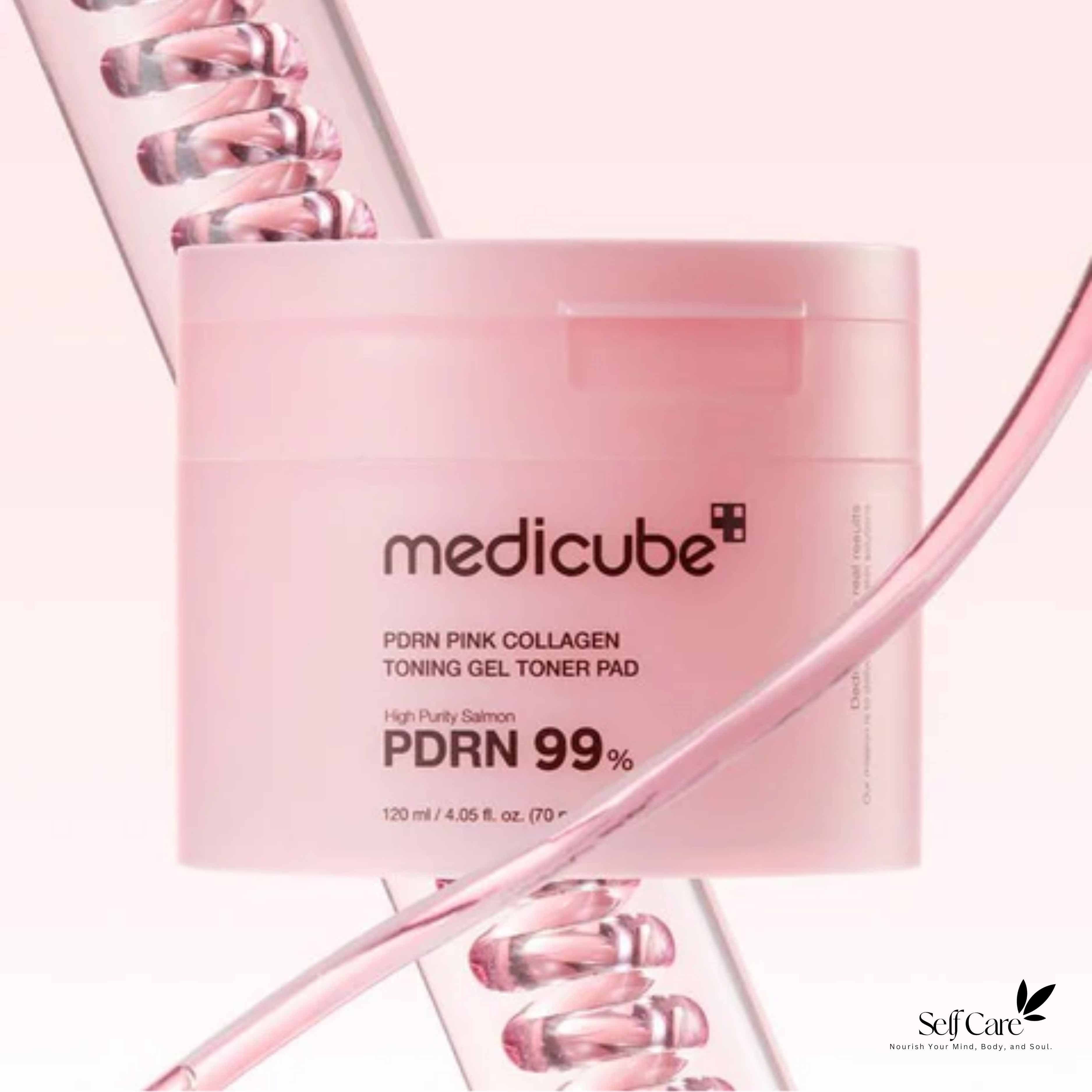 Medicube PDRN Pink Collagen Toning Gel Toner Pad 120ml