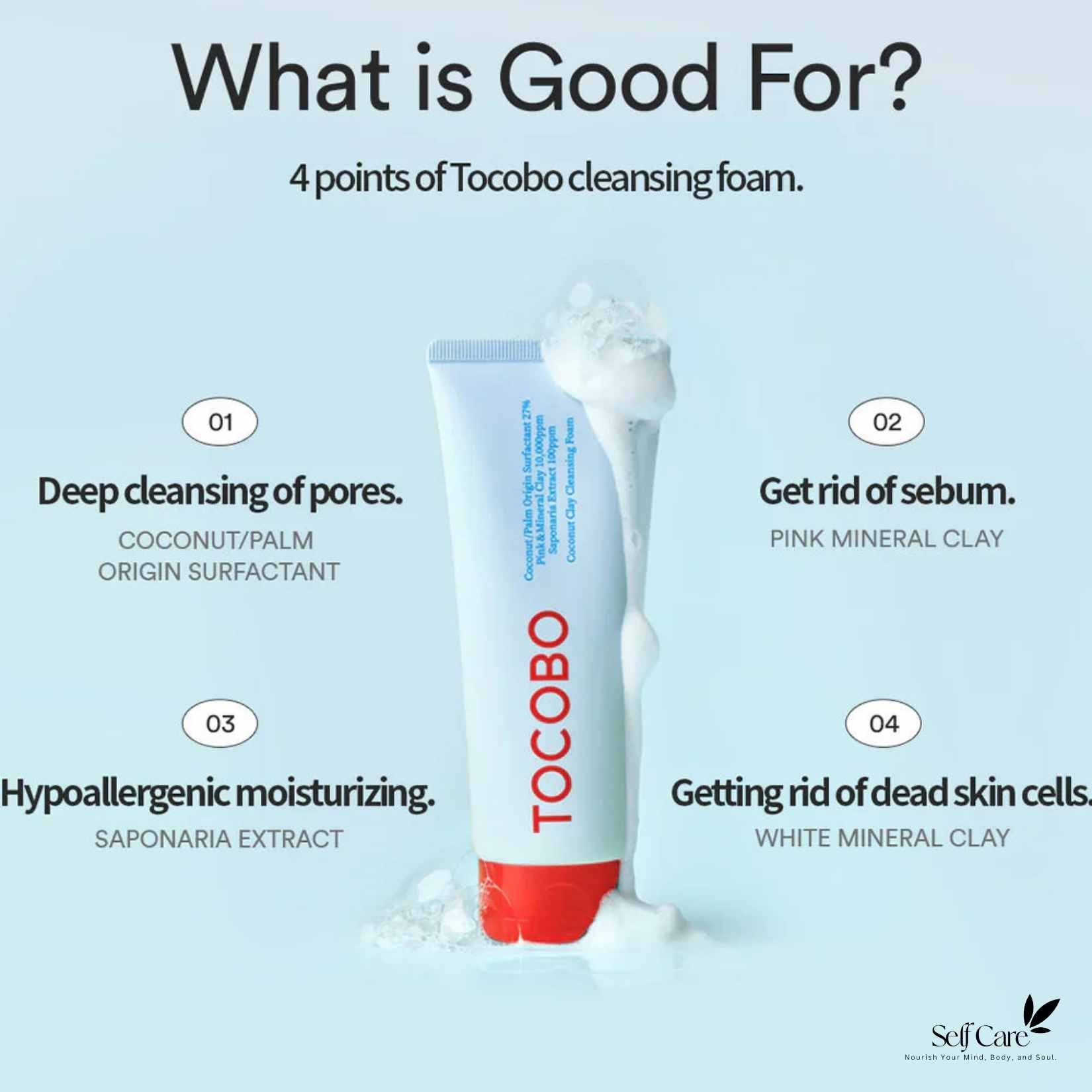 Coconut Clay Cleansing Foam – 150ml