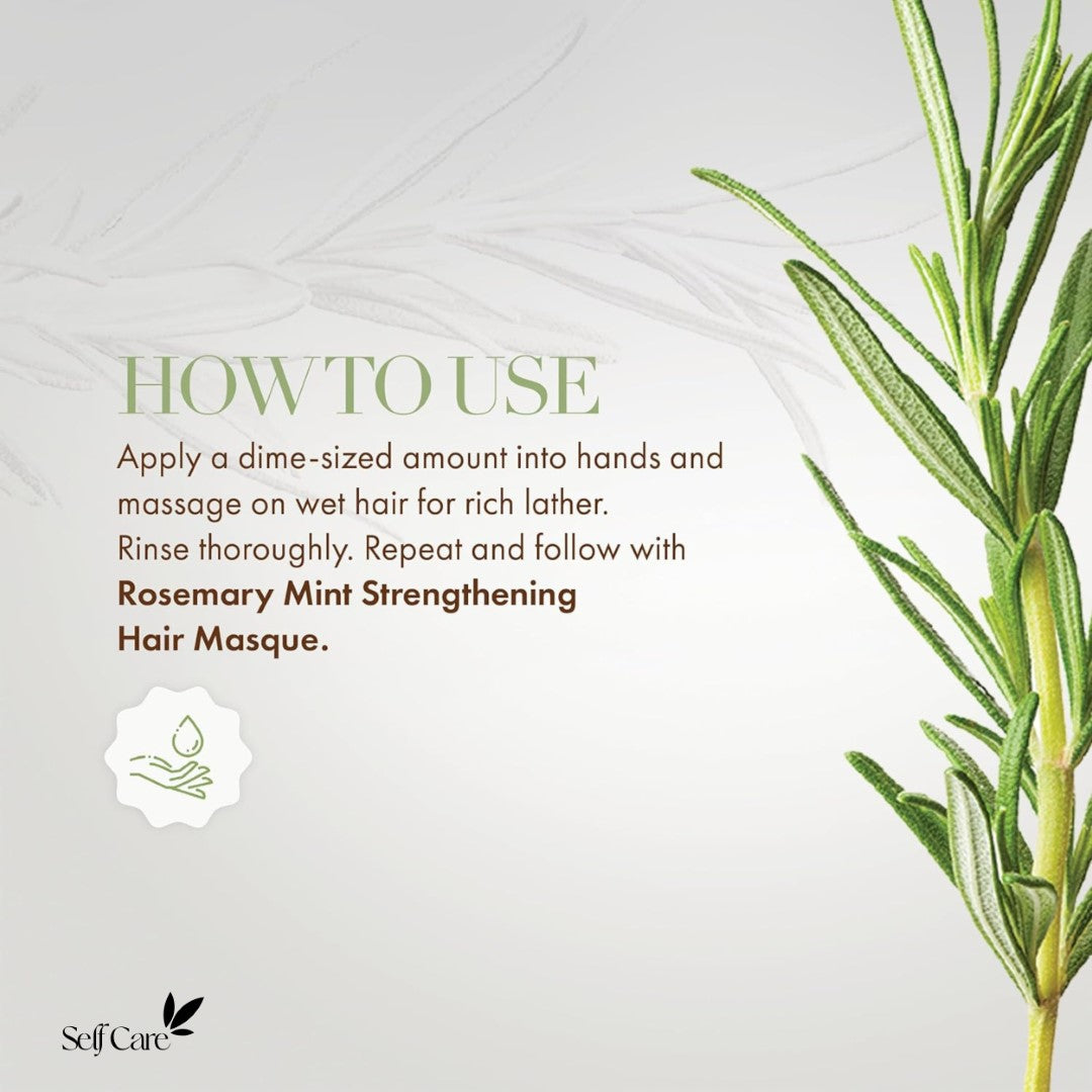 Mielle Organics Rosemary Mint Strengthening Shampoo Infused with Biotin
