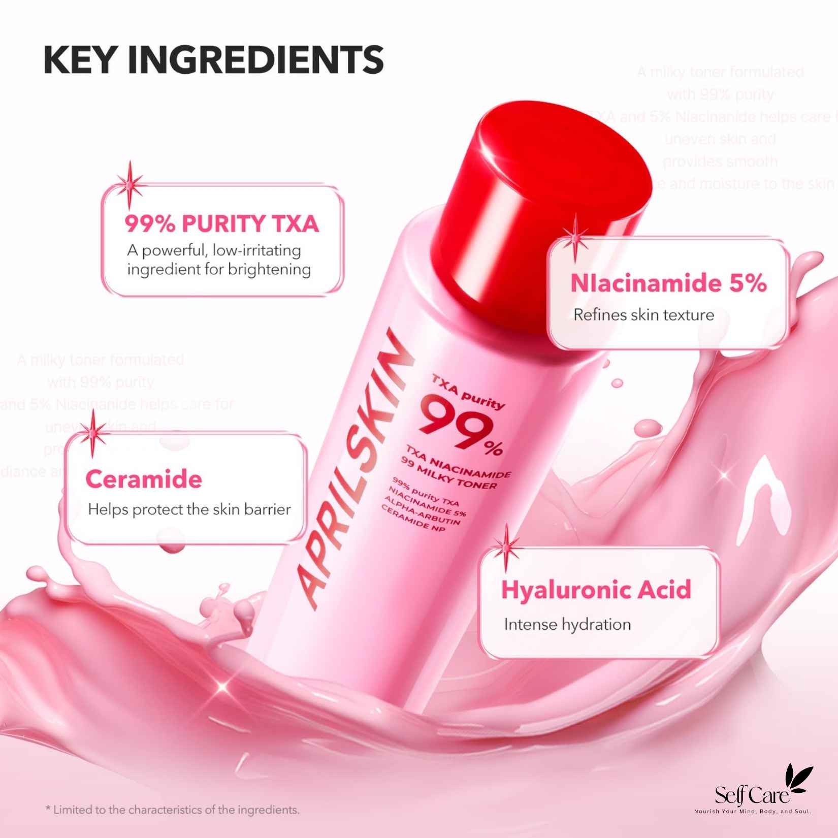 APRILSKIN TXA+Niacinamide 99 Pink Milky Toner
