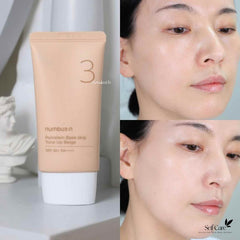 NUMBUZIN Porcelain Base-skip Tone Up Beige SPF50+ PA++++