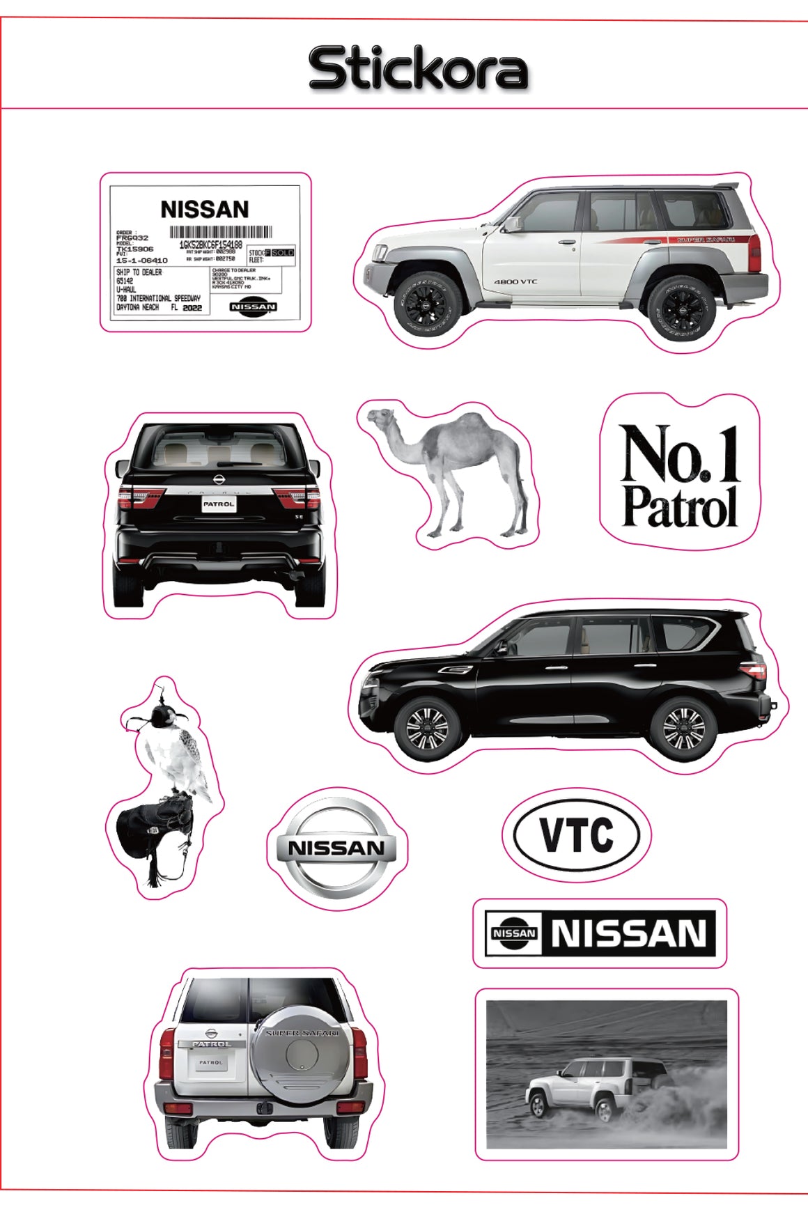 Luxe 3D Puff Sticker Pack for Phone, Laptop & Accessories – Cars & Automotive Collection