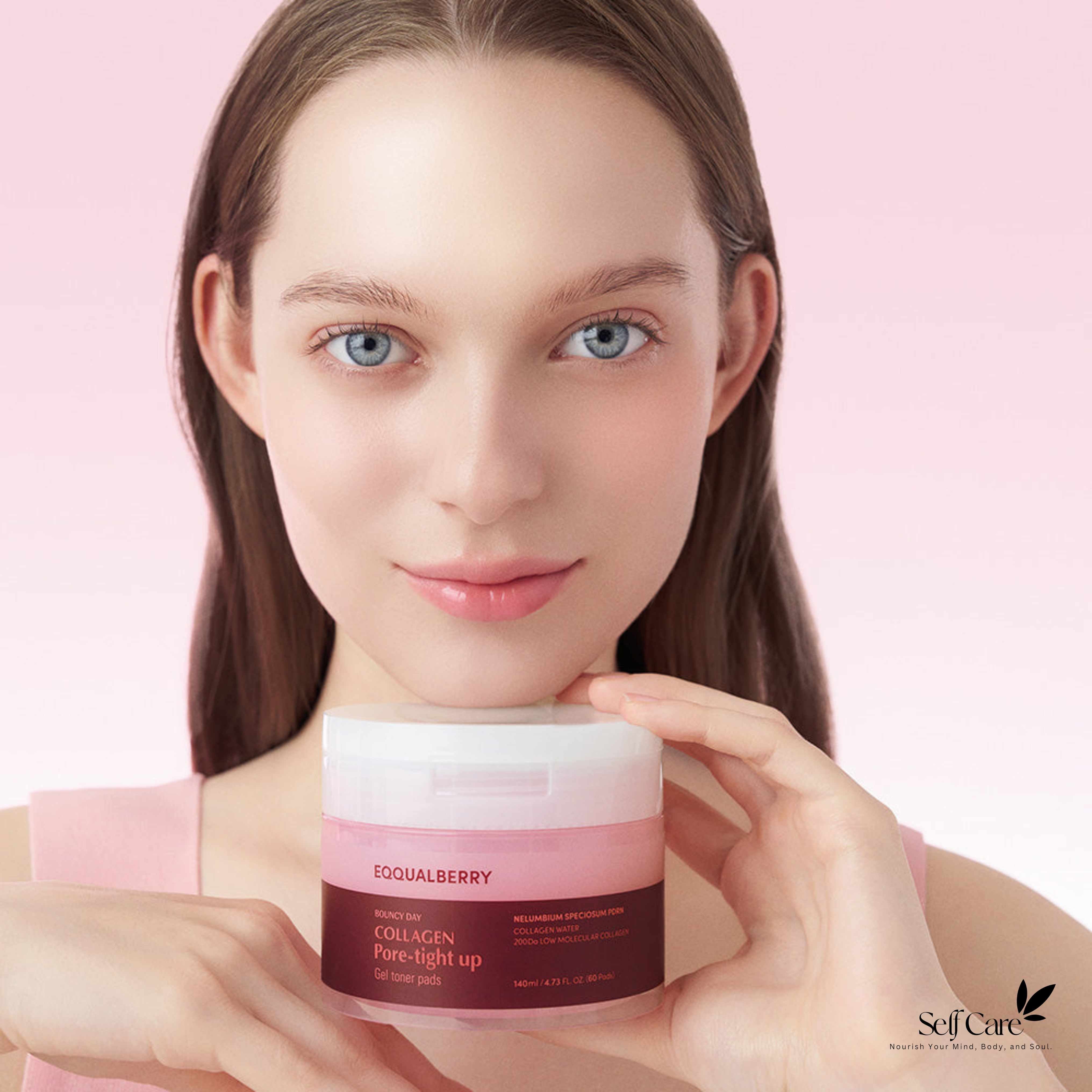 Eqqualberry Collagen Glow Up Gel Toner Pad 140ml