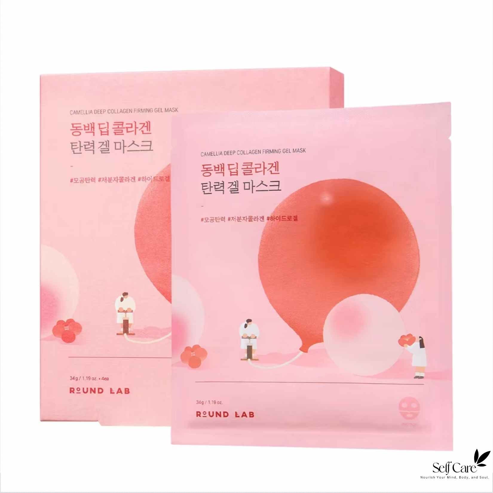 ROUND LAB Camellia Deep Collagen Firming Gel Mask (4ea)