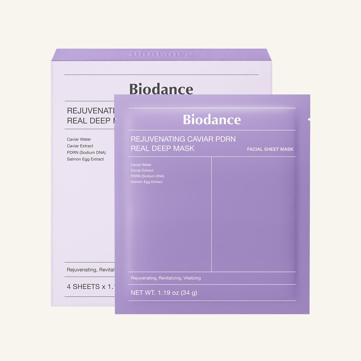 Biodance Purple Rejuvenating Caviar PDRN Real Deep Mask