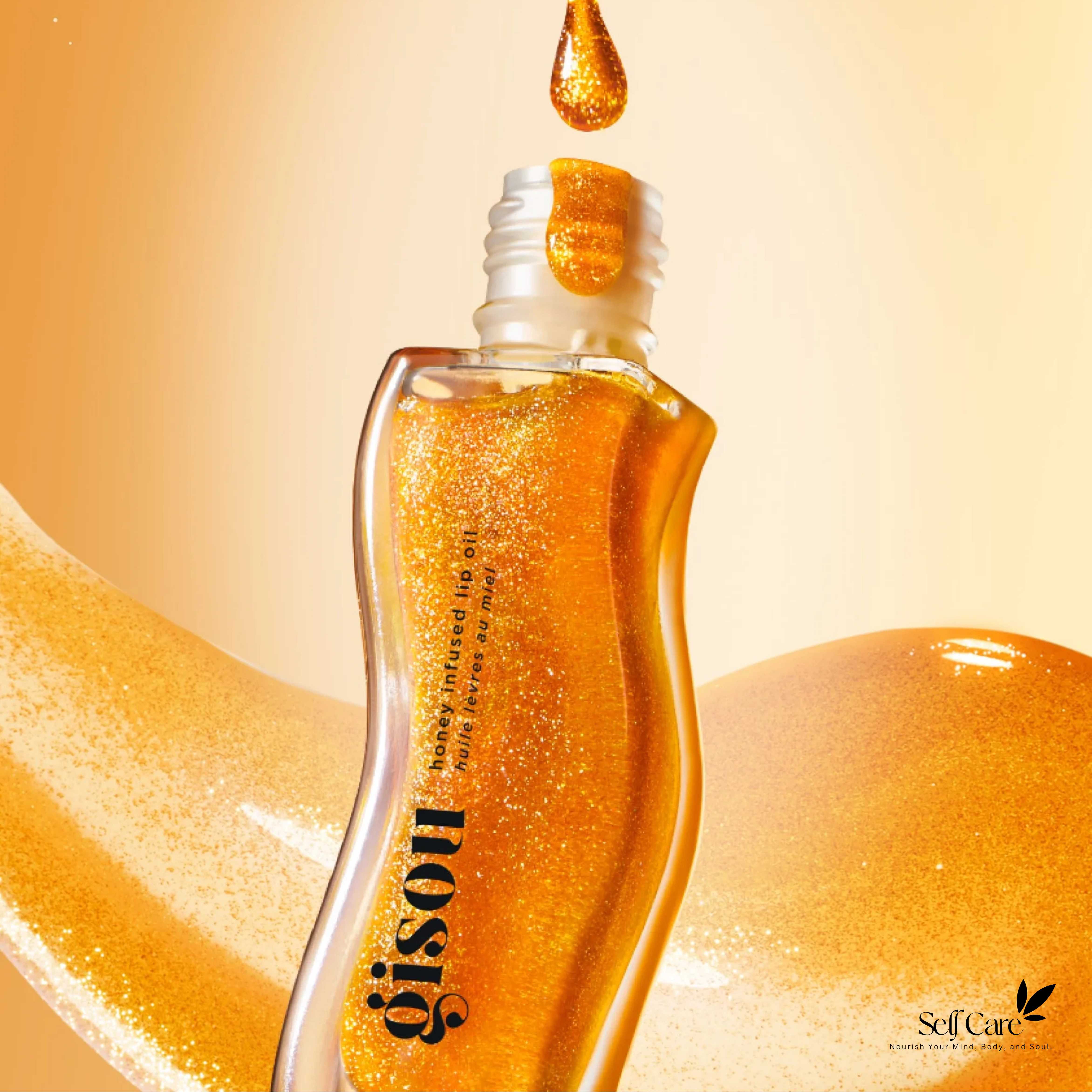 Gisou Honey Infused Lip Oil - Golden Shimmer Glow
