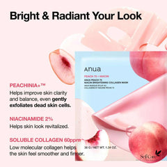 Anua Peach 70 Niacin Brightening Collagen Mask (4ea)