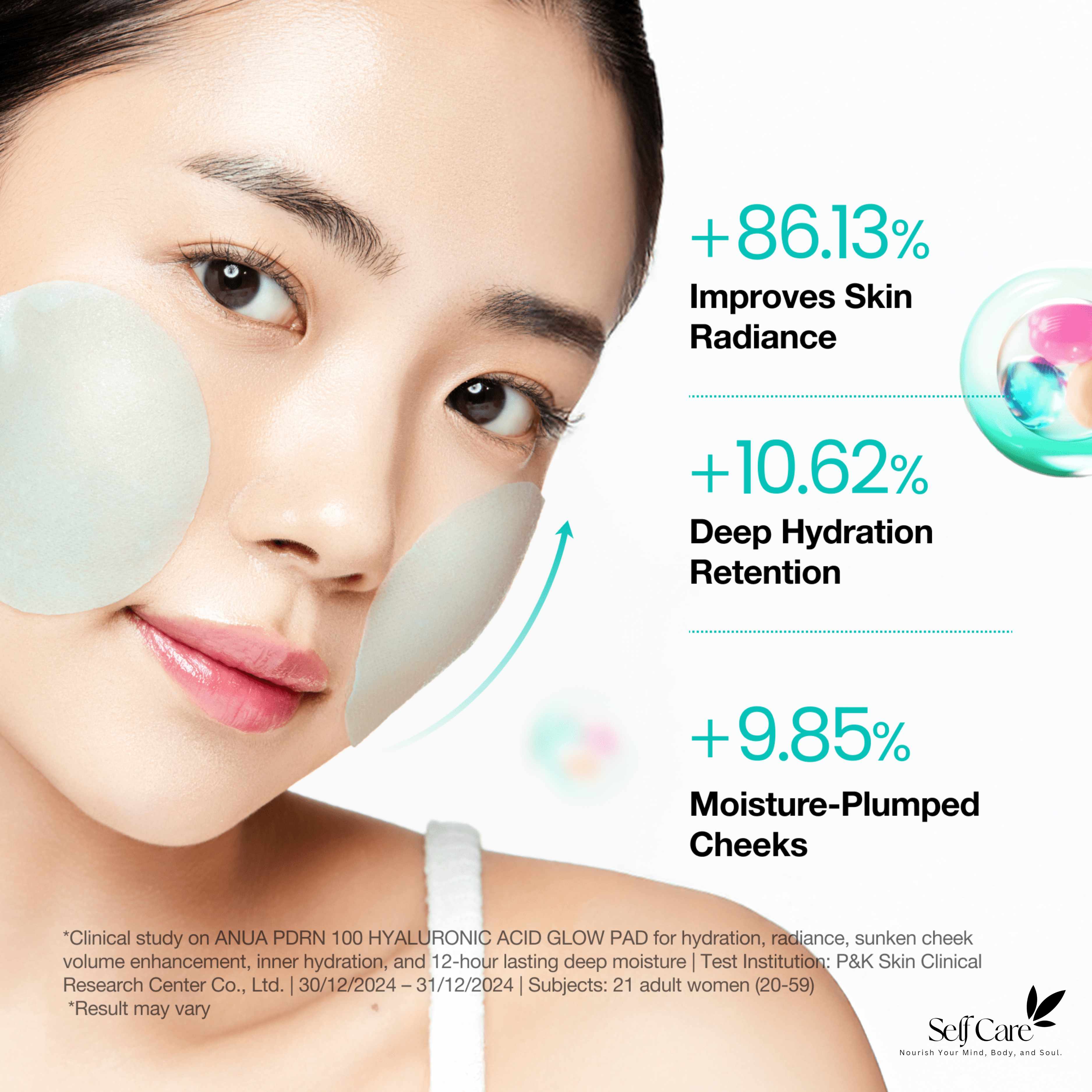 Anua - PDRN 100 Hyaluronic Acid Glow Pad