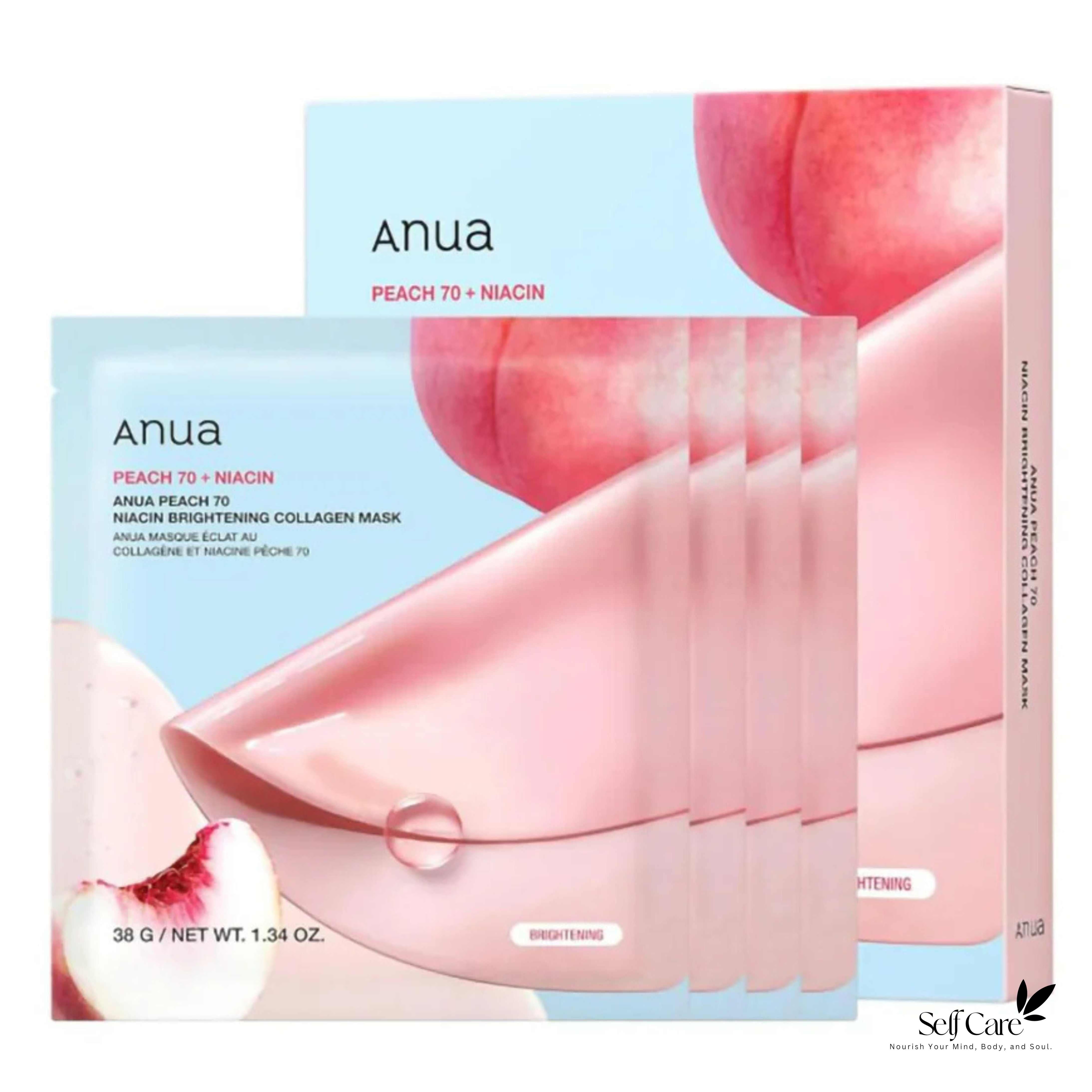 Anua Peach 70 Niacin Brightening Collagen Mask (4ea)