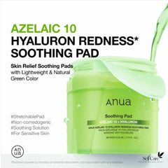 ANUA - AZELAICACID 10 HYALURON SOOTHING PAD - 230ml (90E