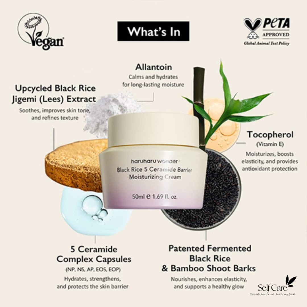 haruharu wonder Black Rice 5 Ceramide Barrier Moisturizing Cream