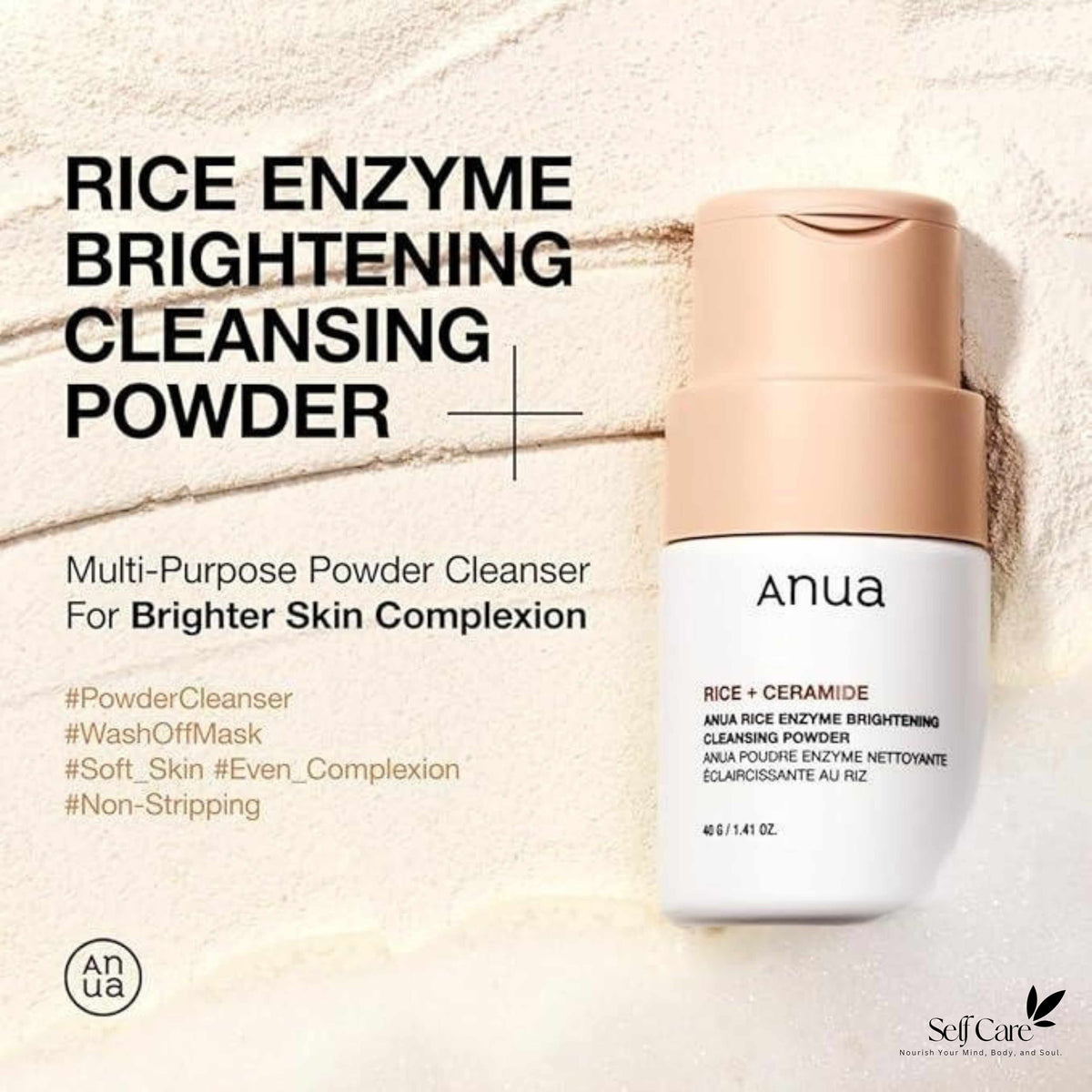 RICE ENZYME BRIGHTENING C anuaLEANSING POWDER 40g