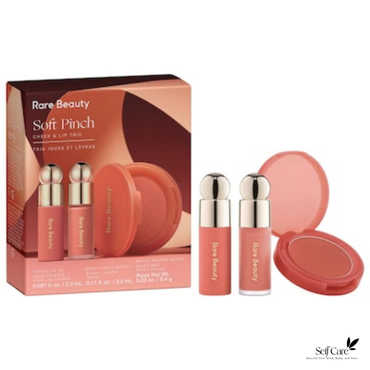 Rare beauty Soft Pinch Cheek & Lip Trio Makeup Gift Set