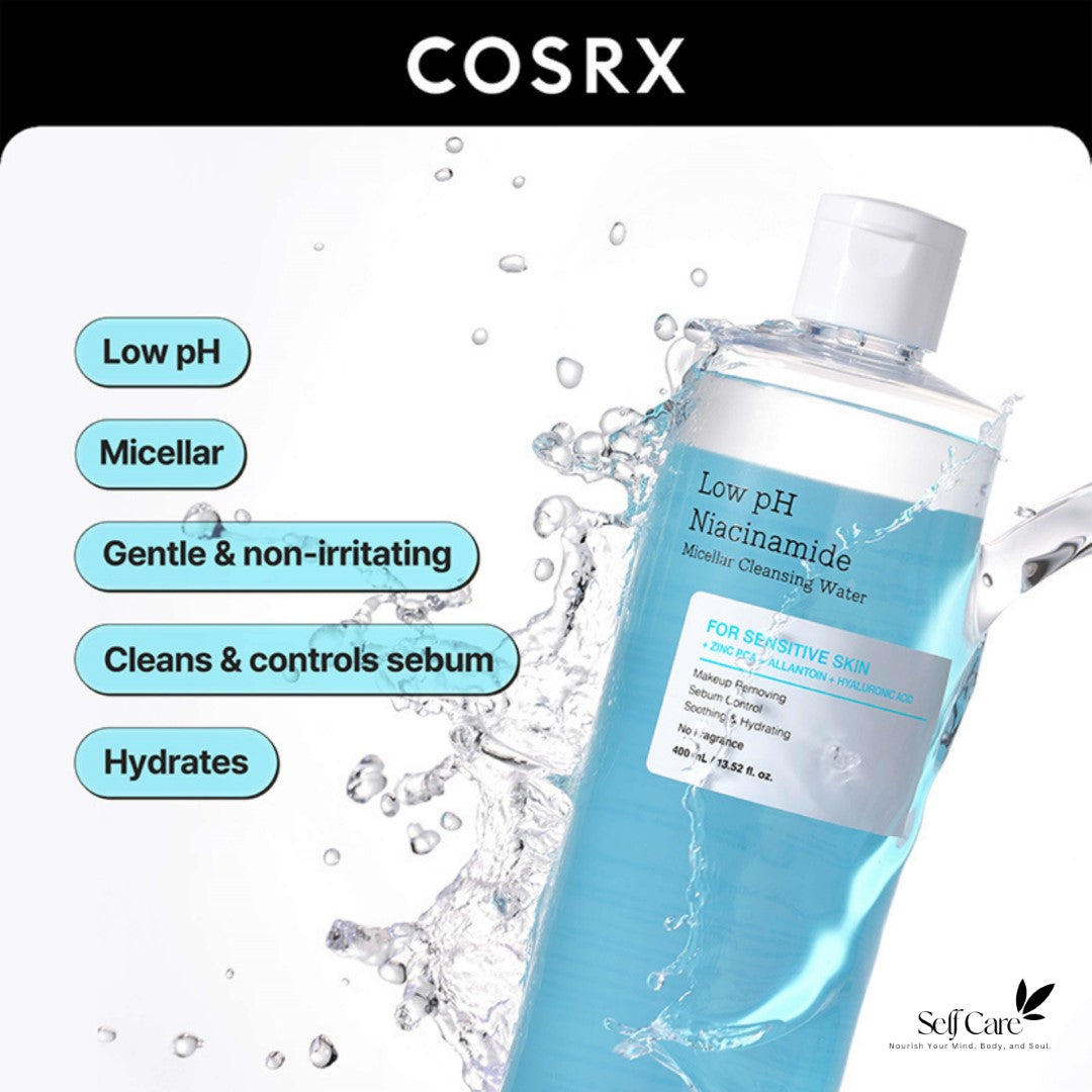 COSRX] Low pH Niacinamide Micellar Cleansing Water 400ml