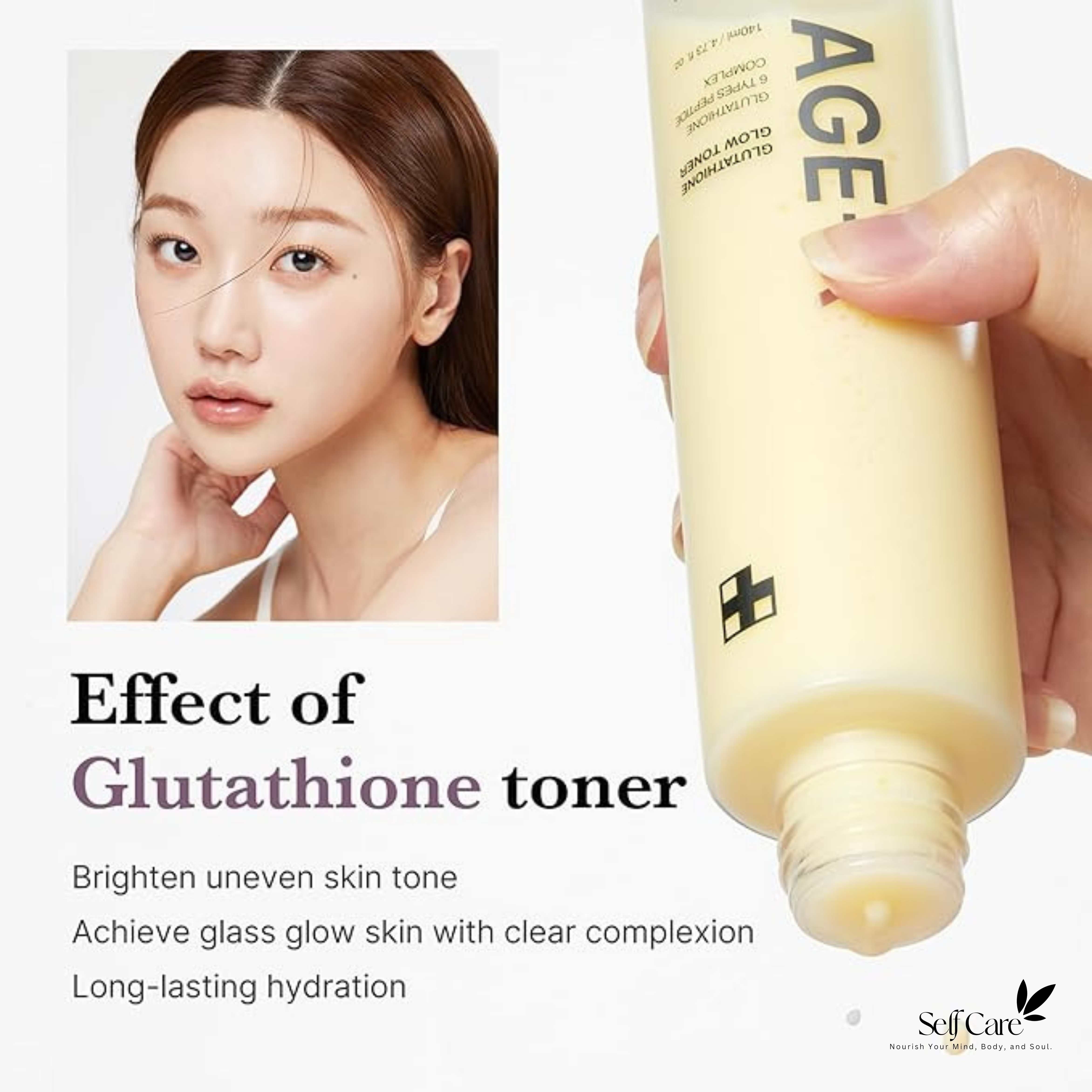 medicube age-r glutathione glow toner 140ml