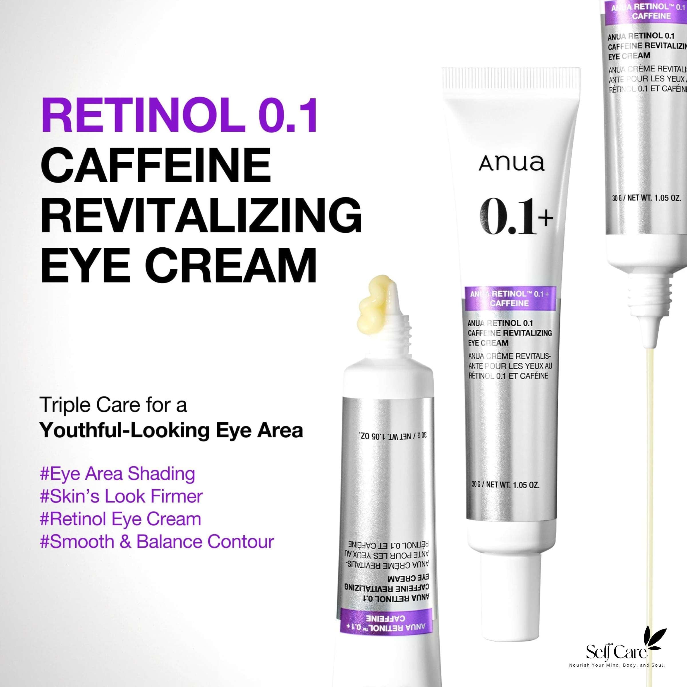 Anua Retinol 0.1 Caffeine Revitalizing Eye Cream