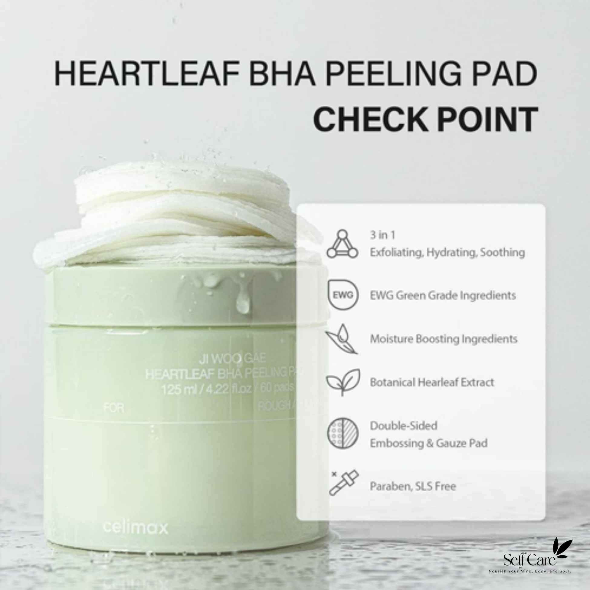 Celimax Heartleaf BHA Peeling Pad (60ea)