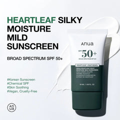Anua Heartleaf Silky Moisture Sunscreen 50ml