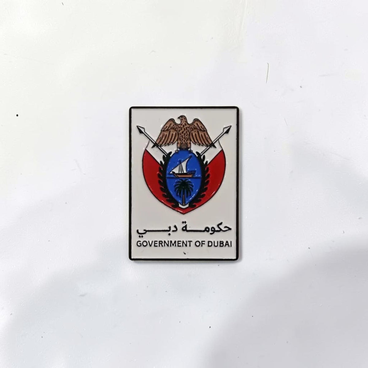 Luxury Enamel Metal Brooches Strong 3M Sticker (Government of Dubai Logo)