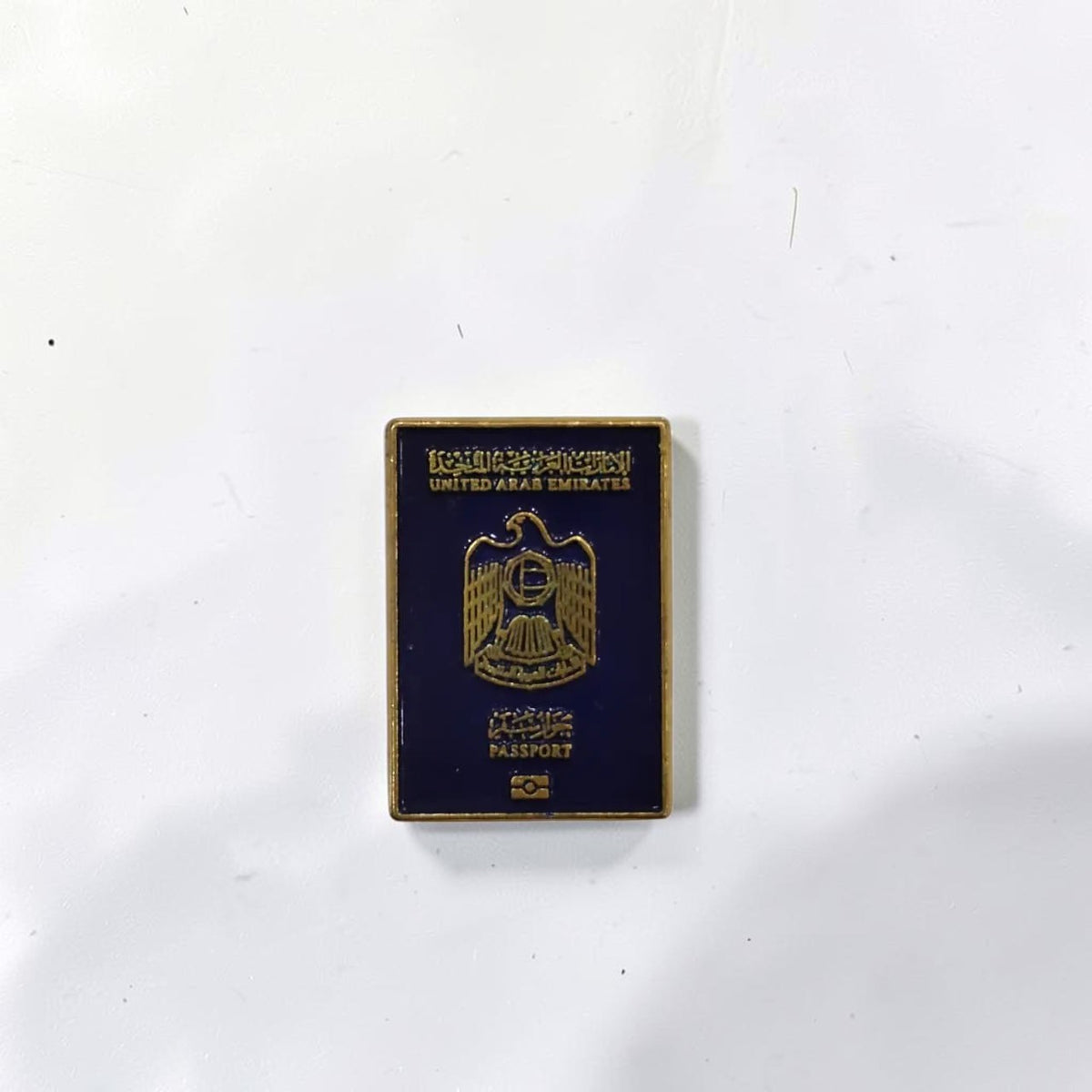 Luxury Enamel Metal Brooches Strong 3M Sticker (UAE Passport)
