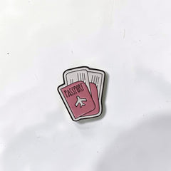 Luxury Enamel Metal Brooches Strong 3M Sticker (Travel Passport)