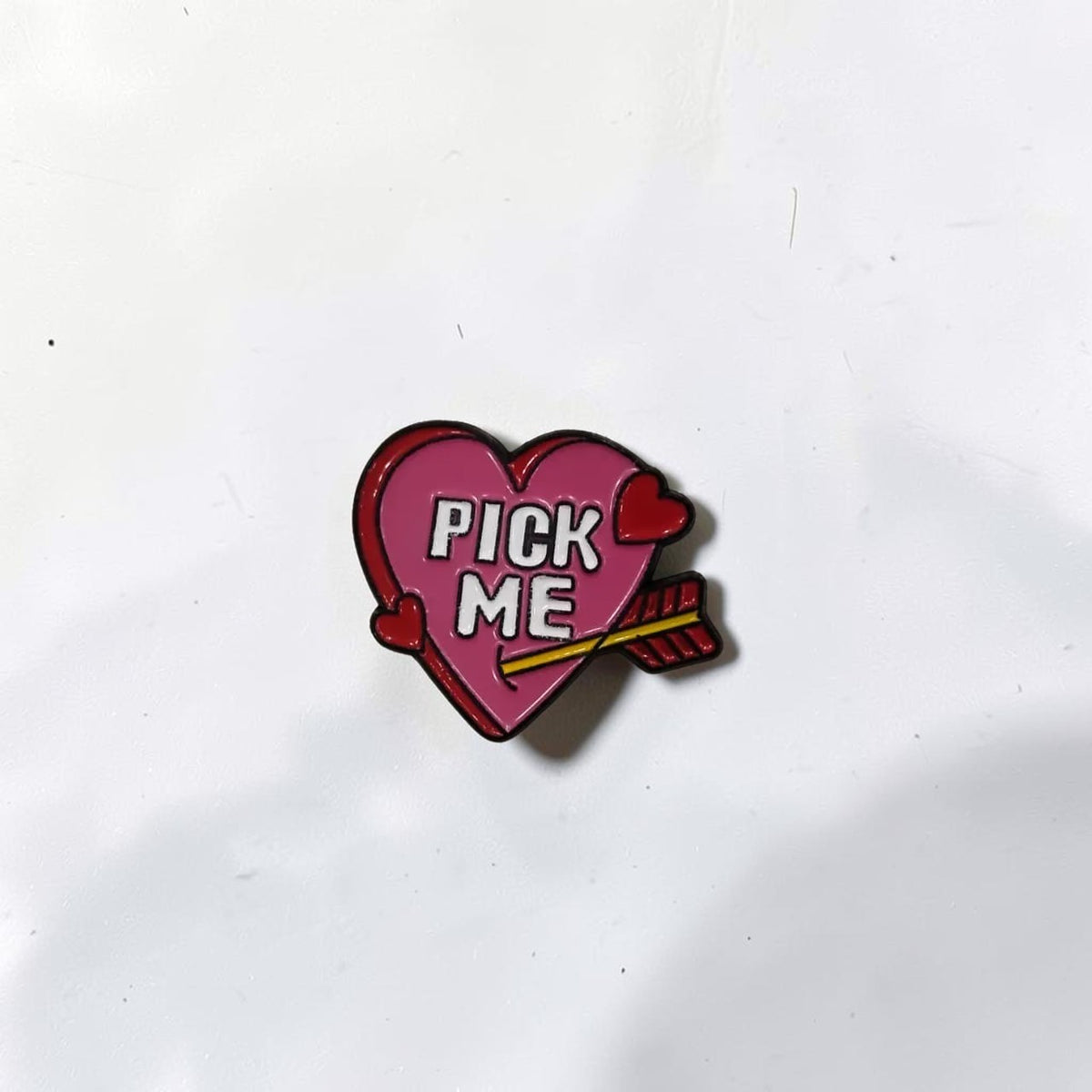 Luxury Enamel Metal Brooches Strong 3M Sticker (Pick Me Heart)