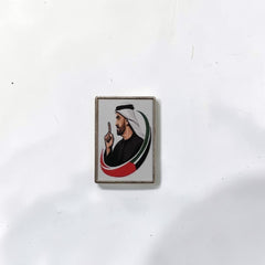 Luxury Enamel Metal Brooches Strong 3M Sticker (Arabic Portrait)